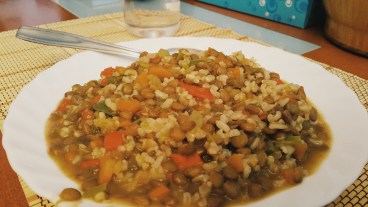 Lentejas con arroz y quinoa. Todoentrenamientos.